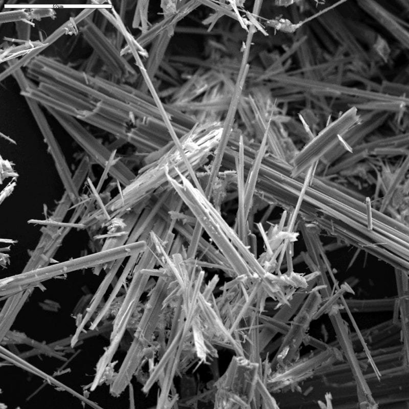 Close Up View of Asbestos